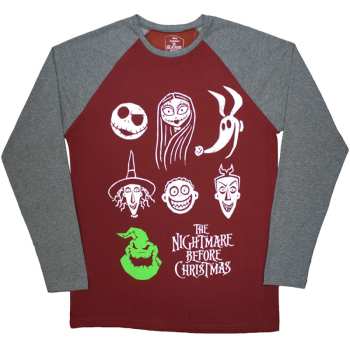 Merch The Nightmare Before Christmas: Maglietta Stacked Faces