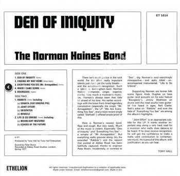 LP The Norman Haines Band: Den Of Iniquity