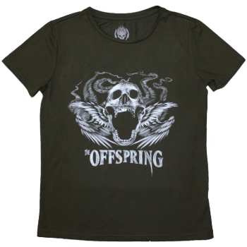 Merce The Offspring: The Offspring Ladies T-shirt: Feathered Winged Skull (small) S