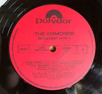 LP The Osmonds: Greatest Hits II