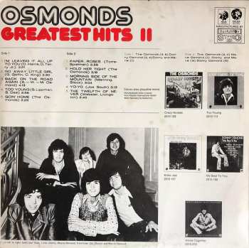 LP The Osmonds: Greatest Hits II