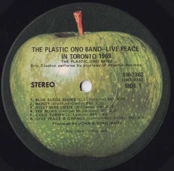 LP The Plastic Ono Band: Live Peace In Toronto 1969