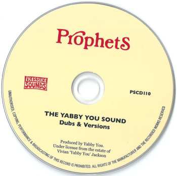 CD The Prophets: The Yabby You Sound (Dubs & Versions)