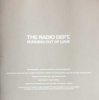 CD The Radio Dept.: Running Out Of Love