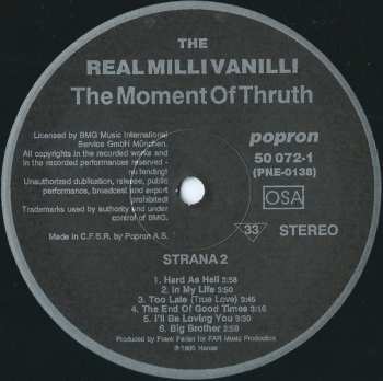 LP The Real Milli Vanilli: The Moment Of Truth (The 2nd Album)