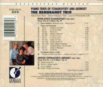 CD The Rembrandt Trio: Tchaikovsky - Piano Trio in A Minor; Arensky - Piano Trio No. 1 in D Minor