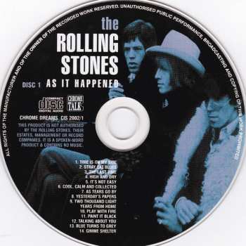 4CD/Set di cofanetti The Rolling Stones: As It Happened: The Classic Interviews