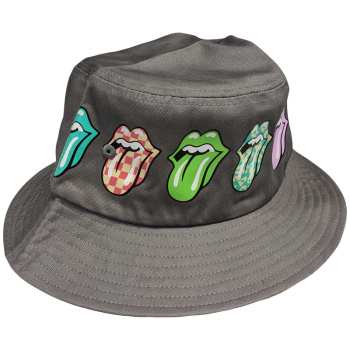 Merce The Rolling Stones: The Rolling Stones Unisex Bucket Hat: Multi-tongue Pattern (small/medium) Small/Medium