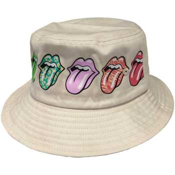 Merce The Rolling Stones: The Rolling Stones Unisex Bucket Hat: Multi-tongue Pattern (small/medium) Small/Medium