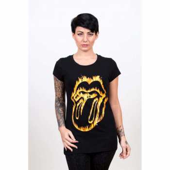Merch The Rolling Stones: Donne Maglietta Flaming Tongue 