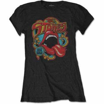 Merch The Rolling Stones: Donne Maglietta Retro 70s Vibe 