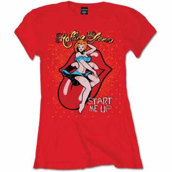 Merch The Rolling Stones: Donne Maglietta Start Me Up 