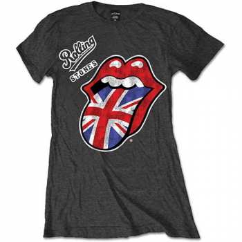 Merch The Rolling Stones: Donne Maglietta Vintage British Tongue 