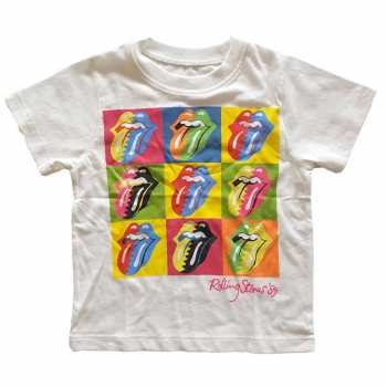 Merch The Rolling Stones: Per bambini Toddler Maglietta Two-tone Tongues 
