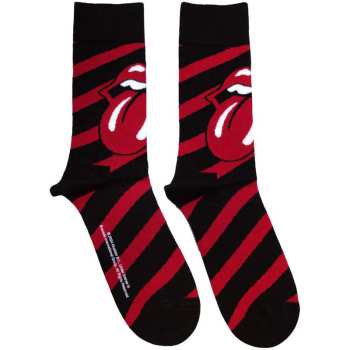 Merce The Rolling Stones: The Rolling Stones Unisex Ankle Socks: Stripes (black) (uk Size 4 - 7) 36 - 42