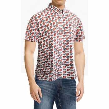 Merch The Rolling Stones: Camicie casual Tongue And Text 