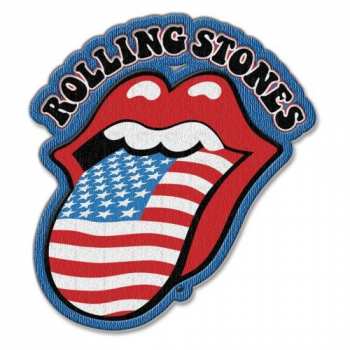 Merch The Rolling Stones: Applicazione Us Tongue With Iron On Finish