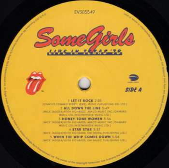 2LP/DVD The Rolling Stones: Some Girls Live In Texas '78