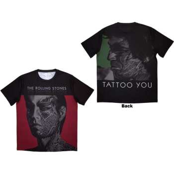 Merce The Rolling Stones: The Rolling Stones Unisex Sublimation T-shirt: Tattoo You (back Print) (small) S
