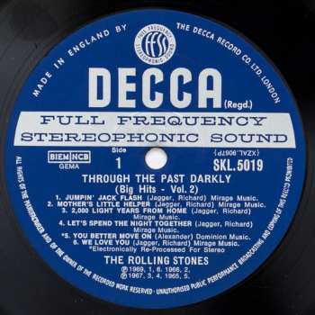 CD The Rolling Stones: Through The Past Darkly (big Hits Vol 2)