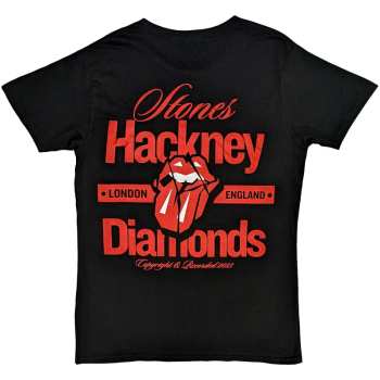 Merce The Rolling Stones: The Rolling Stones Unisex T-shirt: Hackney Diamonds Hackney London (back Print) (small) S