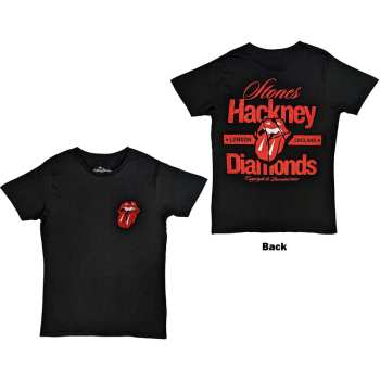 Merce The Rolling Stones: The Rolling Stones Unisex T-shirt: Hackney Diamonds Hackney London (back Print) (small) S