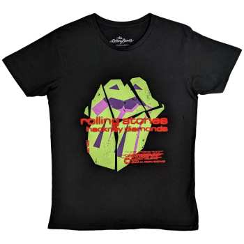 Merce The Rolling Stones: The Rolling Stones Unisex T-shirt: Hackney Diamonds Neon Tongue (small) S