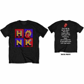Merce The Rolling Stones: Tričko Honk Album Track List  S