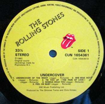 LP The Rolling Stones: Undercover