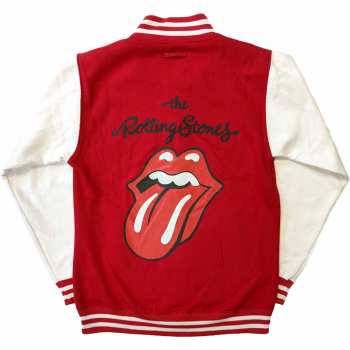 Merce The Rolling Stones: The Rolling Stones Unisex Varsity Jacket: Classic Tongue (back Print) (small) S