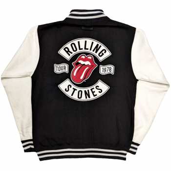 Merce The Rolling Stones: The Rolling Stones Unisex Varsity Jacket: Tour '78 (back Print) (small) S