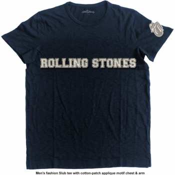Merch The Rolling Stones: Ricamato Maglietta Logo The Rolling Stones & Tongue 