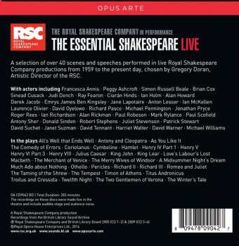 4CD/Set di cofanetti Royal Shakespeare Company: The Essential Shakespeare Live