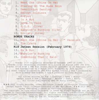4CD/Set di cofanetti The Ruts: The Virgin Years
