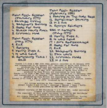4CD/Set di cofanetti The Ruts: The Virgin Years