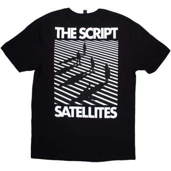 Merce The Script: The Script Unisex T-shirt: Satellites & Pocket Logo (back Print) (small) S