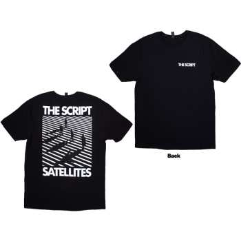 Merce The Script: The Script Unisex T-shirt: Satellites & Pocket Logo (back Print) (small) S