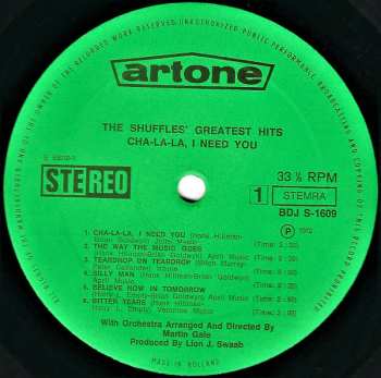 LP The Shuffles: Shuffles' Greatest Hits Cha-La-La, I Need You!