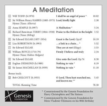 CD Sir Edward Elgar: A Meditation
