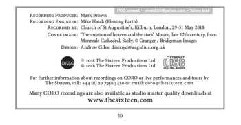 CD The Sixteen: Star Of Heaven: The Eton Choirbook Legacy