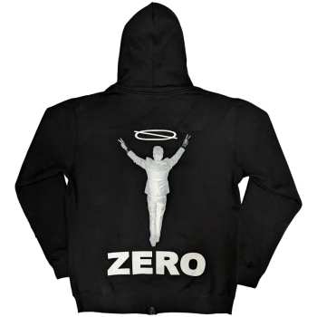 Merce The Smashing Pumpkins: The Smashing Pumpkins Unisex Zipped Hoodie: Zero Halo (back Print) (small) S
