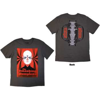 Merce The Smashing Pumpkins: The Smashing Pumpkins Unisex T-shirt: Billy (charcoal Grey) (back Print) (small) S