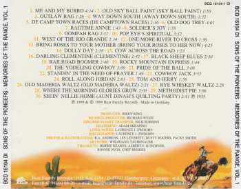 4CD/Set di cofanetti The Sons Of The Pioneers: Memories Of The Range