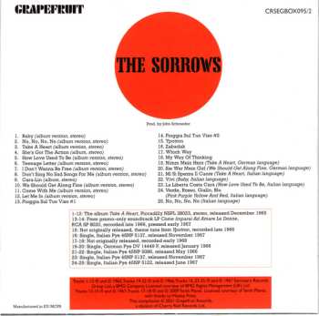 4CD/Set di cofanetti The Sorrows: Pink Purple Yellow And Red The Complete Sorrows
