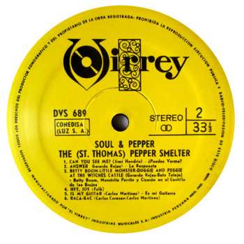 LP The (St. Thomas) Pepper Smelter: Soul & Pepper