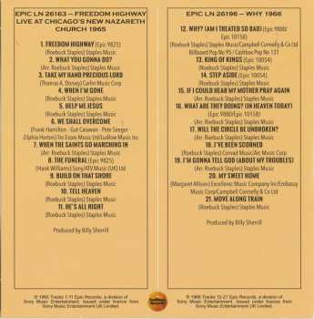 3CD/Set di cofanetti The Staple Singers: For What It's Worth (The Complete Epic Recordings 1964-1968)