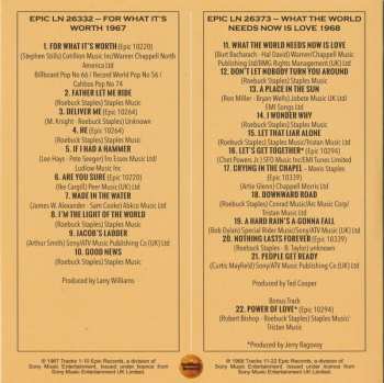 3CD/Set di cofanetti The Staple Singers: For What It's Worth (The Complete Epic Recordings 1964-1968)