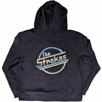 Merce The Strokes: The Strokes Unisex Zipped Hoodie: Og Magna (back Print) (small) S