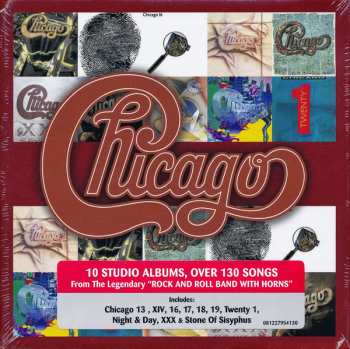10CD/Set di cofanetti Chicago: The Studio Albums 1979-2008