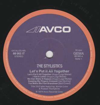 LP The Stylistics: Let's Put It All Together